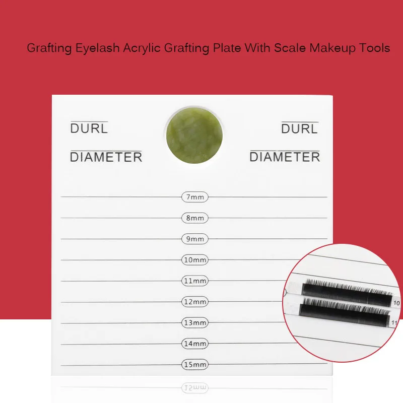 

Grafting Eyelash Scale Acrylic Sheet Double-sided Eyelash Scale Display Stand Beauty Eyelash Tool With Jade