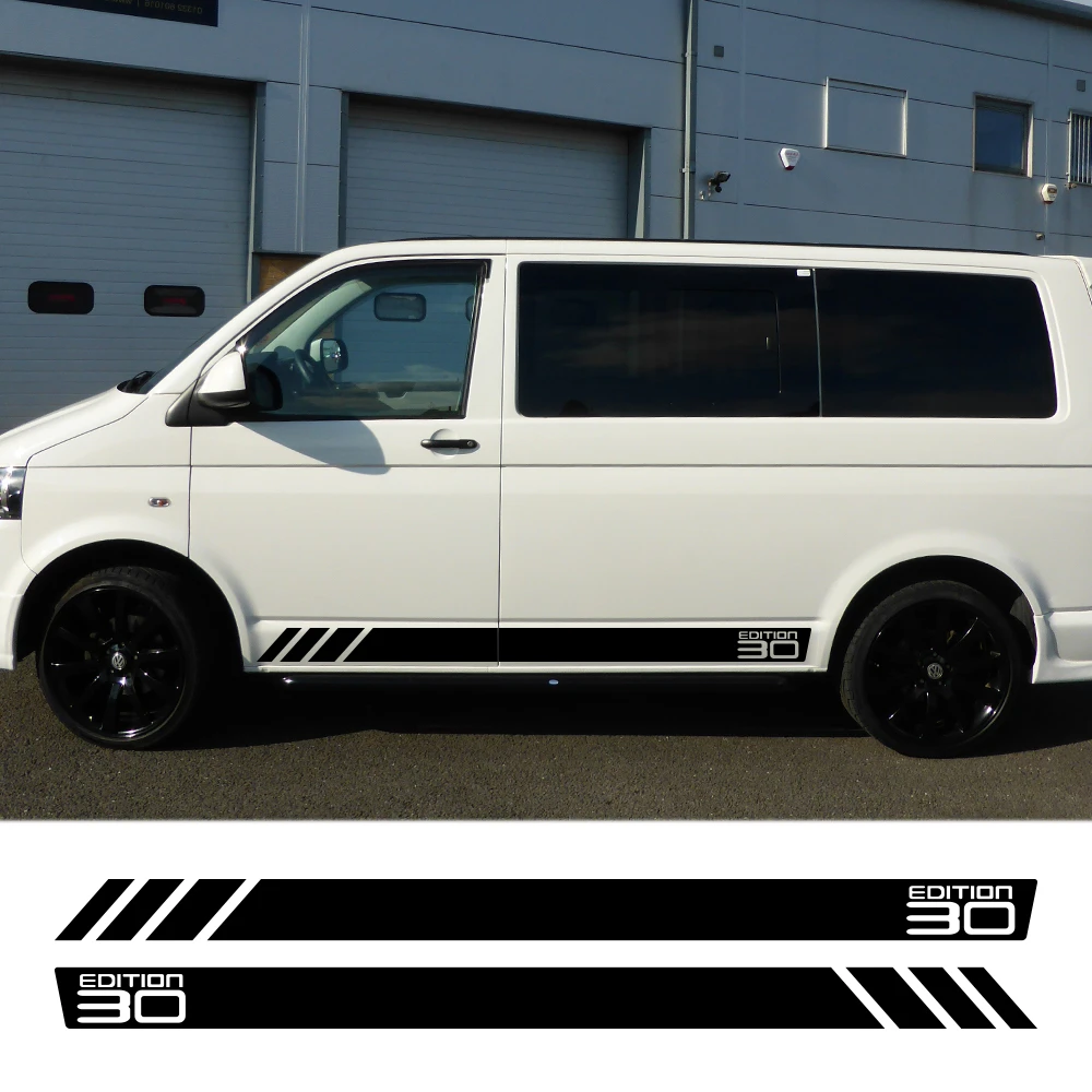de rayas para lateral de puerta de coche, accesorios para Volkswagen VW Multivan Transporter T4 T6, 30, piezas|Pegatinas para coche| - AliExpress