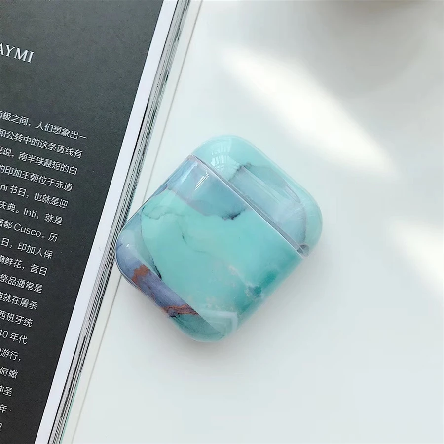 Чехол для AirPods, Роскошный чехол для наушников с мраморной раковиной, чехол для Airpods 2/i10/i11/i12, чехол для TWS, PC, Hrad, силиконовый защитный чехол