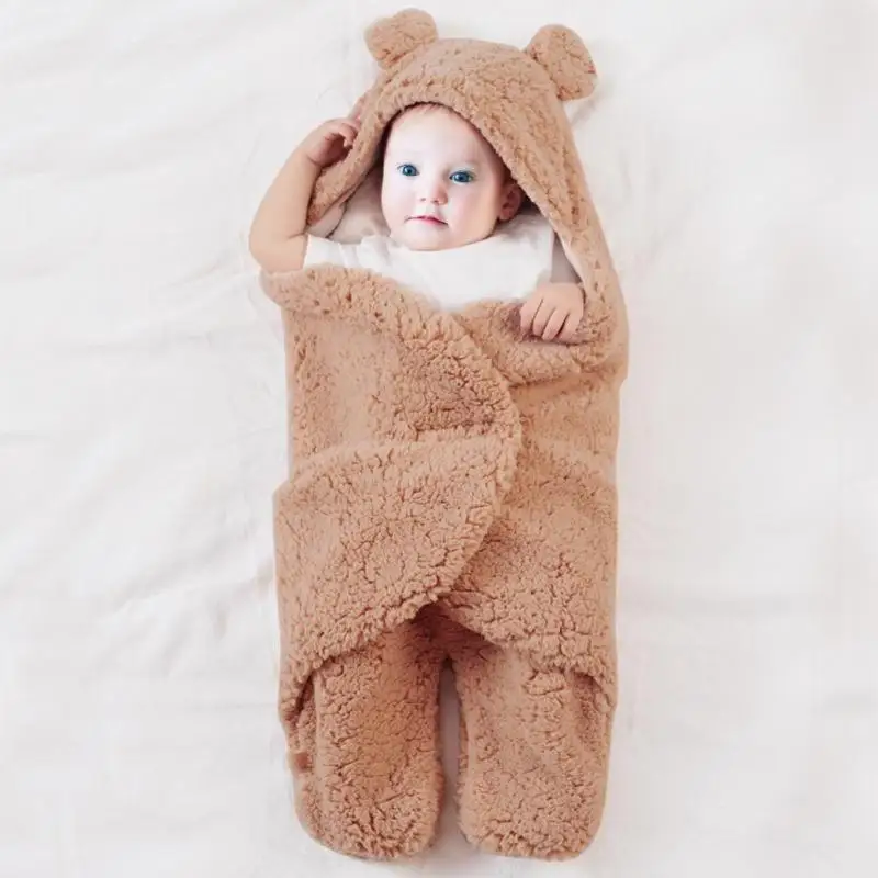 Детское одеяло для новорожденных Детская бархатная пеленка сна из овечьей