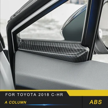 

2pcs Auto Car-styling A Column Trim Stickers Covers Interior Accessories for Toyota 2018 C-HR
