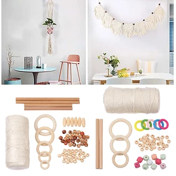 

3mmx100m Cotton Twisted Cord Rope Craft Macrame String diy Handmade Decorative