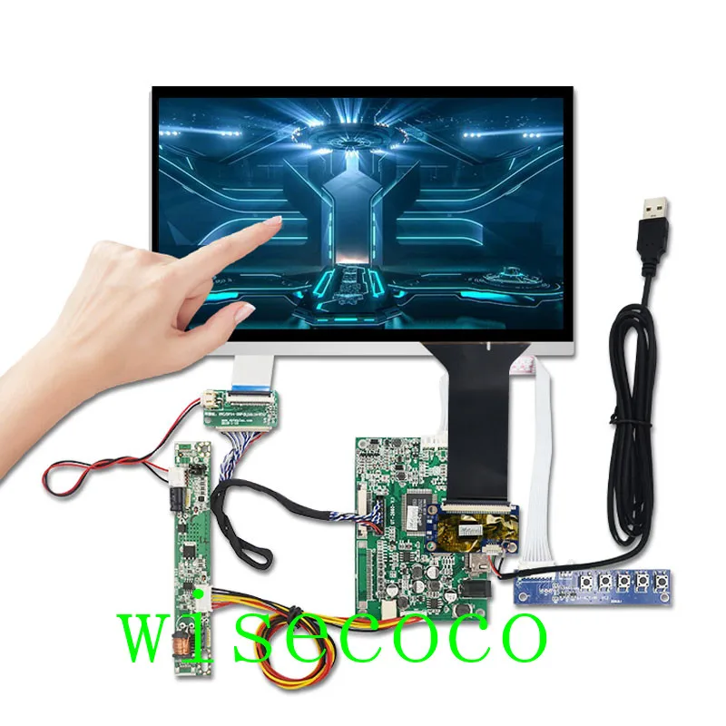10,1 дюймов HD 1280*720 емкостный дисплей HDMI VGA lvds-дисплей контроллер экрана ЖК-драйвер платы Raspberry pi панель модуль