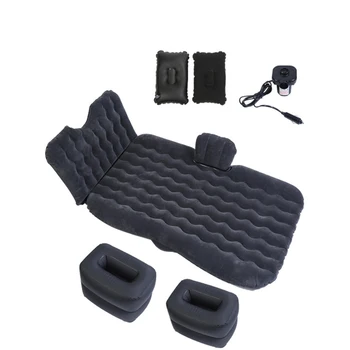 

E-FOUR Inflatable Air Mattress Bed Back Seat Cushion With Pillows and Pump For Travel Camping Beach Rest Tour Trip Park Picnic