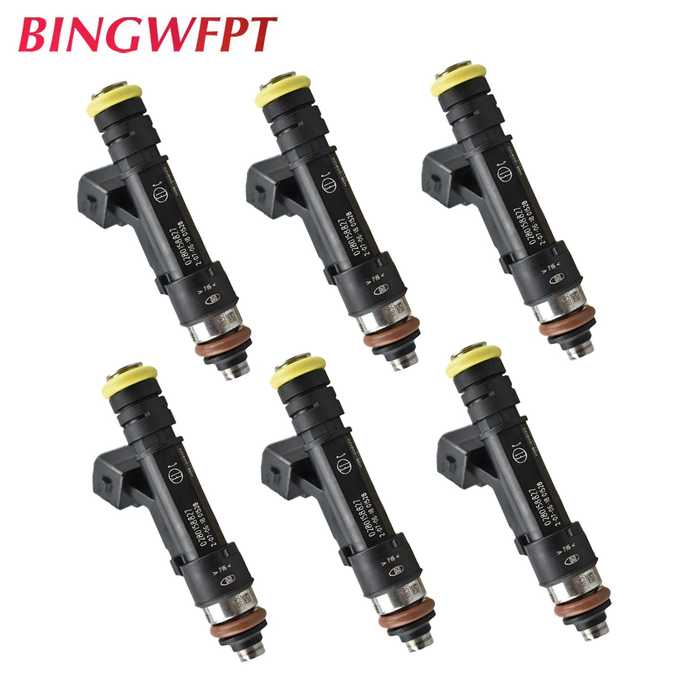 US $108.94 6PCS Fuel Injectors 0280158827 Common EV1 Connector For GM Fordd High Impedance CNG Nozzles Car Accessories 0280158827