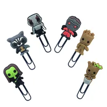 1 шт. Горячие мультфильм стражи Галактики закладки бумажные зажимы для офиса канцелярские принадлежности DIY украшения для подарки для детей