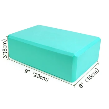 Yoga Block Foam Gym Fitness EVA Yoga Block Colorful Foam Block Brick Exercise Workout Training