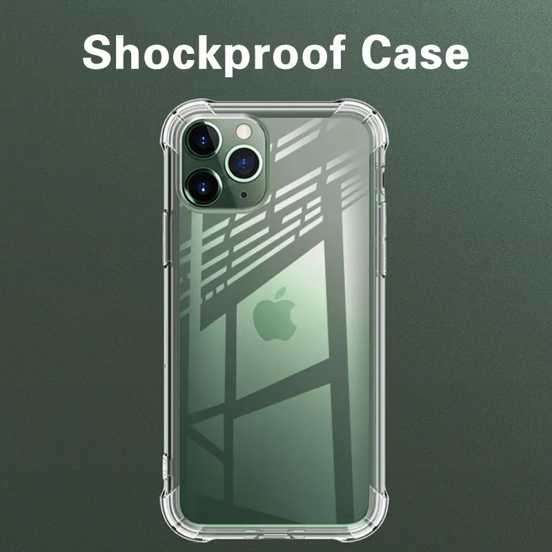 Оригинальный противоударный силиконовый чехол для телефона s iPhone 11 Pro X XR XS MAX 6 6S 7 8