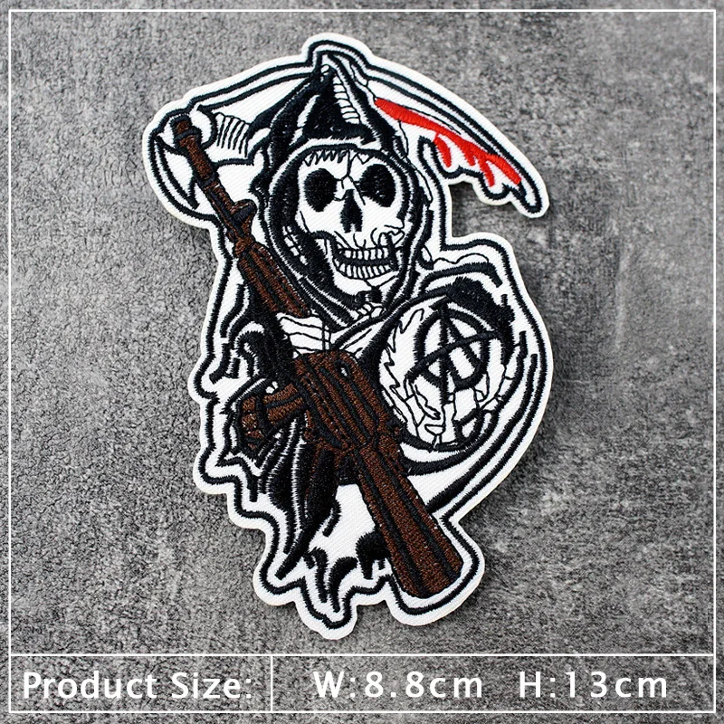 Band Patches Embroidery Applique Clothes Ironing Sewing Supplies Decorative Badges ROCK MUSIC