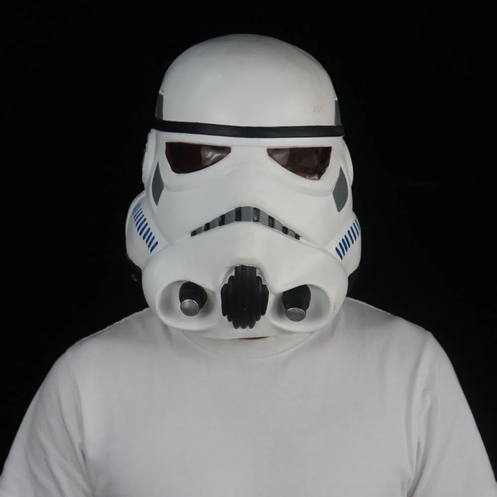 

Star Wars Imperial Stormtrooper Mask Cosplay The Rise of Skywalker Latex Helmet Masks Halloween Party Props
