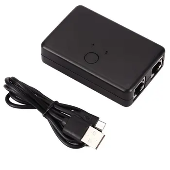 

Two-port Network Ethernet Switch Mini 2 Port Rj45 Lan Hub Network Switch Box Network Switch Hub Desktop Adapter