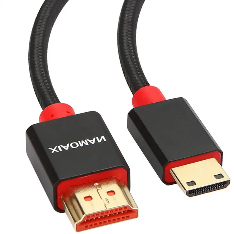 Высокоскоростной мини HDMI к HDMI кабель Поддержка 4K Ultra HD 3D 1080p для планшета ноутбука Цифровая видеокамера камера игровая консоль