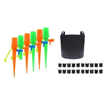 

36x Plant Automatic Watering Spike Holiday Automatic Plant Waterer Drip & 20-Pack 2 Gallon Grow Bags