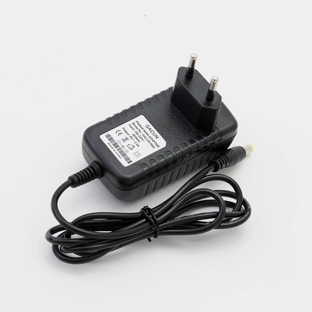 AC DC адаптер 9 V 1A 2A 3A адаптер питания Универсальный трансформатор Электрический DC 9 V Volte адаптер питания для светодиодной лампы