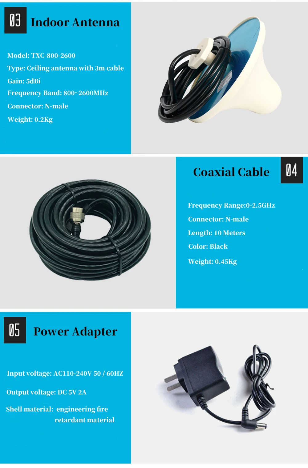 Набор двухдиапазонных ретрансляторов Gain 20dBm 2G GSM 900 4G Band3 DCS/LTE 1800 сотовый телефон усилитель Сигнала Антенна полный комплект