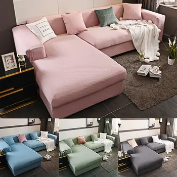 

Claroom Grid Non-slip Sofa Cover Stretch Sofa Covers for Living Room Elastic Couch Covers for Sofas Slipcovers Dust Cover MP45#