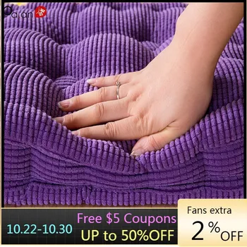 

Thicken Corduroy Chair Cushion Padded Meditation Cushion Cotton Floor Pillow Car Seat Heightening Mat Office Chair Cushions Pad