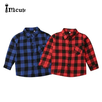 

2020 New Hot sale New Children Boys Shirts Fashion Classic Casual Plaid For 1 -5 Years Kids Boy Spring/Autumn Wear Clothes