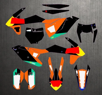 

SX SX-F 2016-2018 Customs Logo &number Full Fairing Graphics Stickers Decals For KTM EXC EXCF 125 250 300 350 450 2017 - 2019