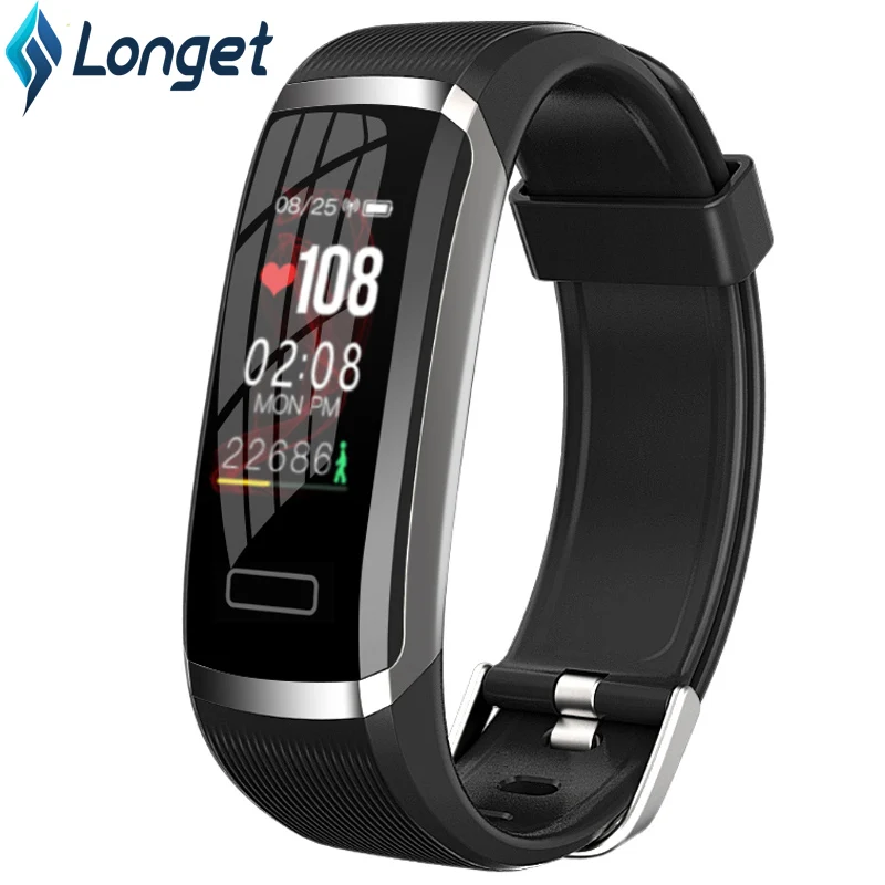 

Longet GT101 Fitness Tracker Heart Rate Monitor Smart Bracelet Bluetooth with Sleep Monitor Pedometer SMS Reminder for iPhone X