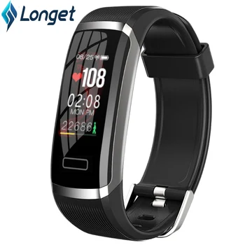 

Longet GT101 Fitness Tracker Heart Rate Monitor Smart Bracelet Bluetooth with Sleep Monitor Pedometer SMS Reminder Men WOmen New