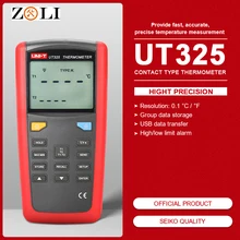 UNI-T UT325 Профессиональный ЖК-дисплей беспроводной K Тип Цифровой термометр измеритель температуры термопары автоматическая калибровка