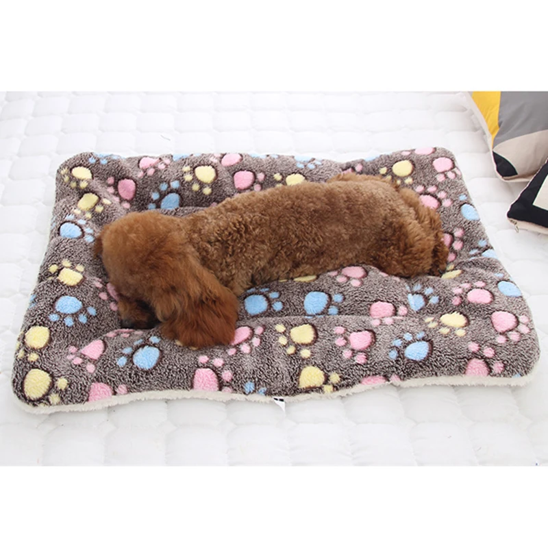 Estera Franela suave para mascotas, cama gruesa de invierno para perros pequeños, medianos y grandes, manta Gato caliente para dormir