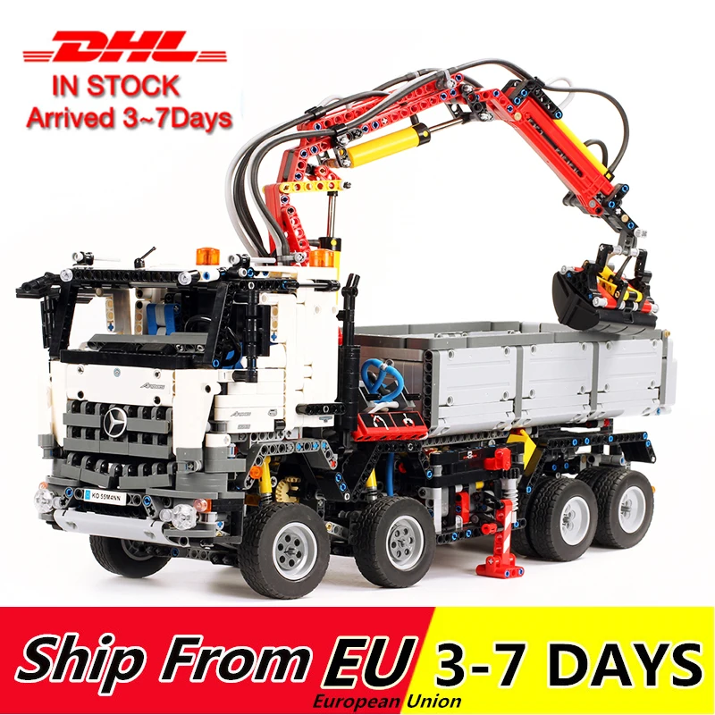 Technic RC Turck строительные блоки Mercedes Arocs 3245 с мотором дистанционным управлением