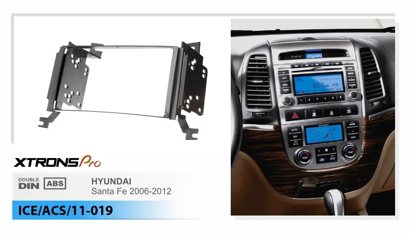 XTRONS 11-019 Высокое качество радио фасции для HYUNDAI Santa Fe 2006-2010 рамка для DVD CD отделка монтажный комплект