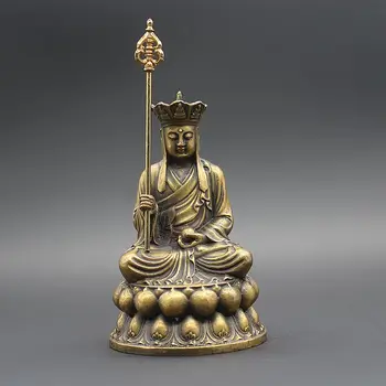 

Collection Chinese curio Feng Shui Buddha statue Di Zang Wang Bodhisattva decoration 2 styles