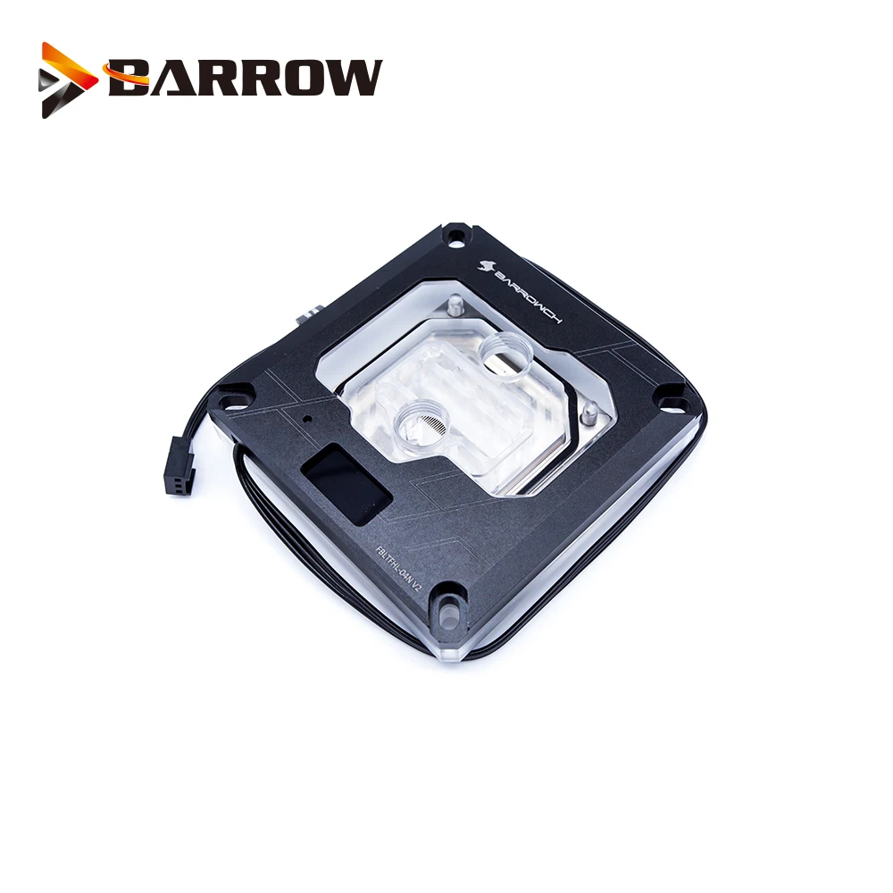 Barrowch Процессор воды блок использовать для INTEL LGA1150 1151 1155 1156 2011X99/RGB светильник Совместимость 5V GND 3PIN системной платы