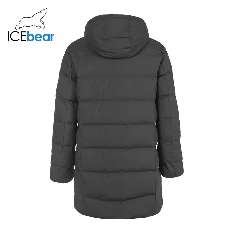 ICEbear мужской пуховик Повседневная модная зимняя куртка для мужчин пальто с капюшоном брендовая мужская одежда YT8117140