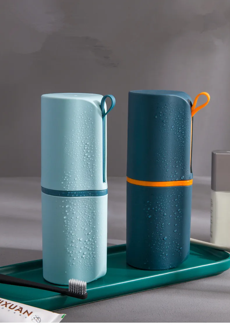 1PC 650ML Toothbrush Storage Box Portable Nordic Style Mouthwash Cup