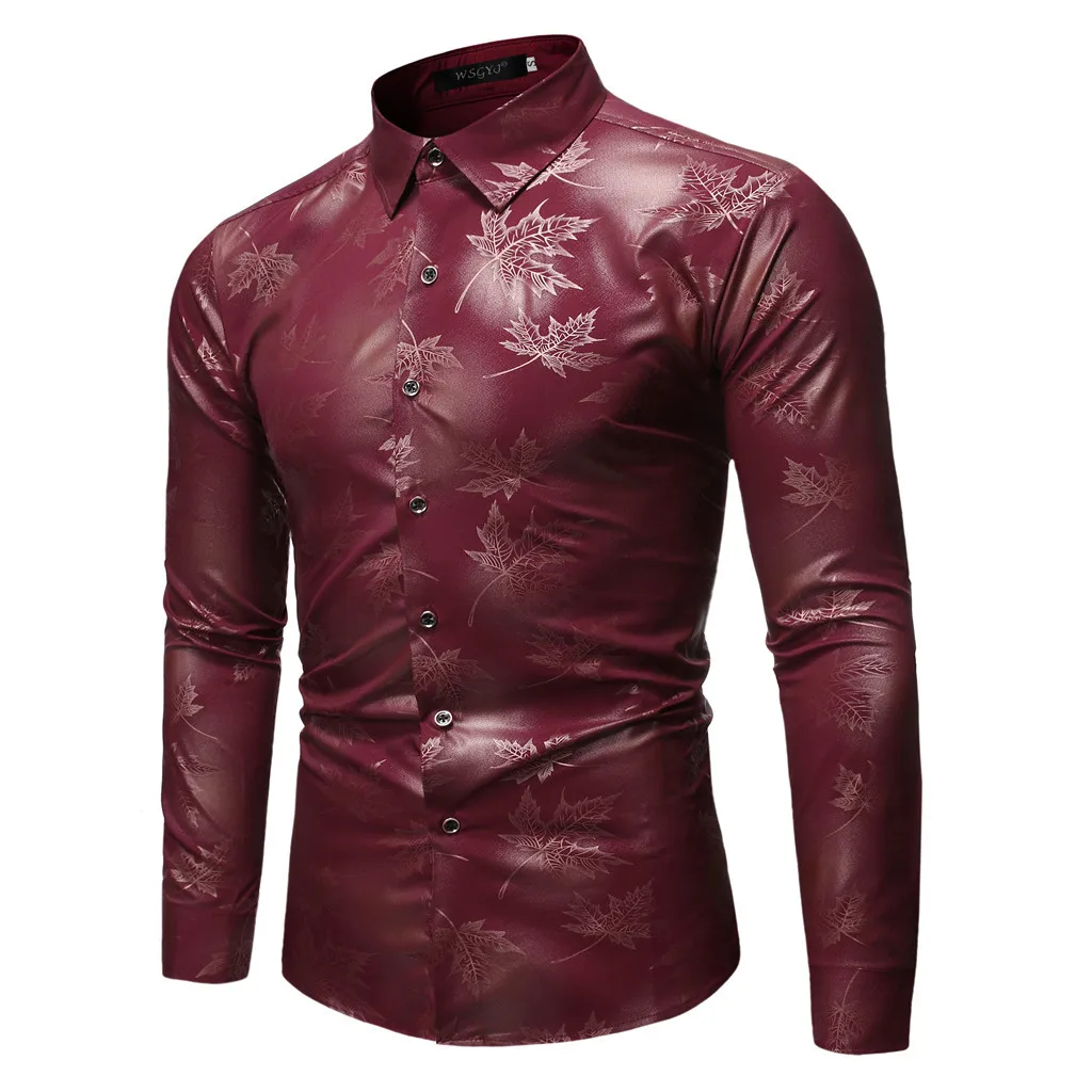 Рубашка мужская camisa masculina уличная новая стильная модная печать с длинными рукавами мужские рубашки с длинными рукавами