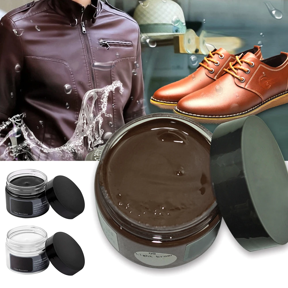 Ml Leather Coloring Paste Black White Brown Leather Shoe Surface Cleaner Repair Change Shoe Polish Sofa Clothing beneficial 2