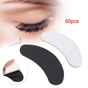 

50pcs False Eyelash Grafting Eyelash Eye Patch Isolation Sticker Gasket Pad Eyelash Extension Patch Cosmetic Tool