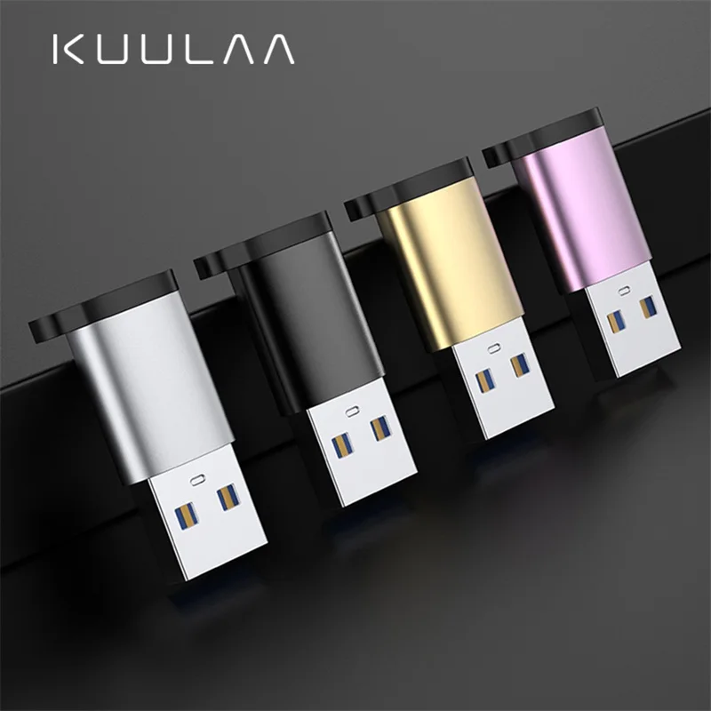 

KUULAA USB Type-C adapter Type C To USB 3.0 Headphone Adapter USB Type C Converters For Samsung Galaxy S10 Macbook USB C Adapter
