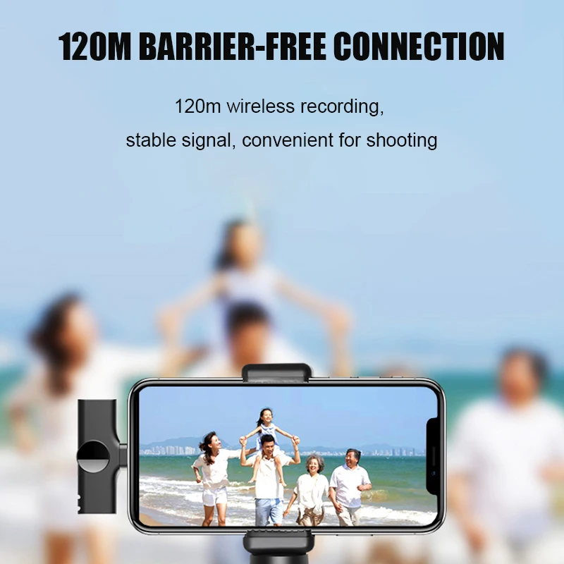 Wireless Lavalier Microphone Portable Audio Video Recording Mini Mic for iPhone Android Live Broadcast Gaming Phone Microfonoe 4 Wireless Lavalier Microphone Portable Audio Video Recording Mini Mic for iPhone Android Live Broadcast Gaming Phone Microfonoe 4