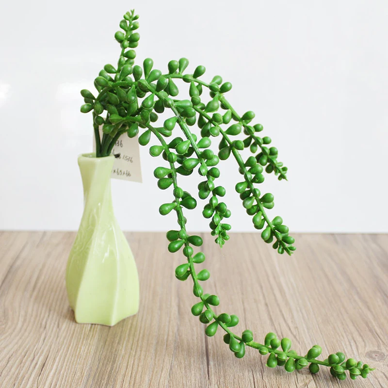 Artificial Lover Tears Succulent Plant Fake Hanging String of Pearls Plants  for Home Wedding Shop Garden Decor - AliExpress