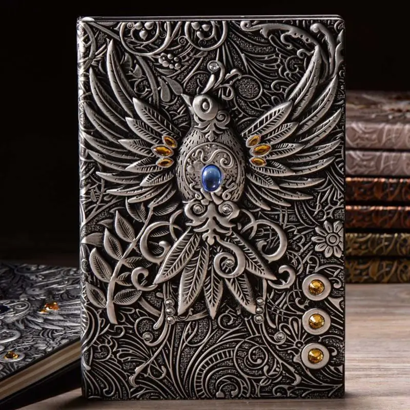 Vintage Retro The Phenix Long Life Bird Theme Lined Paper Note Book 100 Sheets Journal School Office Supplies Vintage Retro The Phenix Long Life Bird Theme Lined Paper Note Book 100 Sheets Journal School Office Supplies