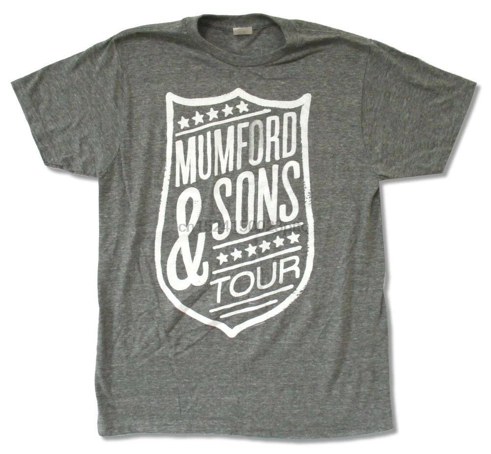 Серая футболка Mumford Sons Shield Tour новинка официальная |