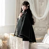 Japanese Anime Girl Autumn/winter Cool Night Earl Handsome Embroidered Dovetail Cape Thickened Coat Lolita Cloak Loli Top ► Photo 3/6