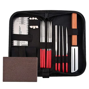 

Guitar Repair Tool Kit - Luthier Accessories Setup Maintenance Tools Set for Acoustic Electric & Bass - Guitar Needle File/Strin