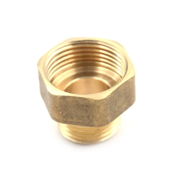 

New 1/2PT Male to 3/4PT Brass Water Pipe Pipe Fitting Hex Bushing Reducer Adapte Female Thread Pipe Connector