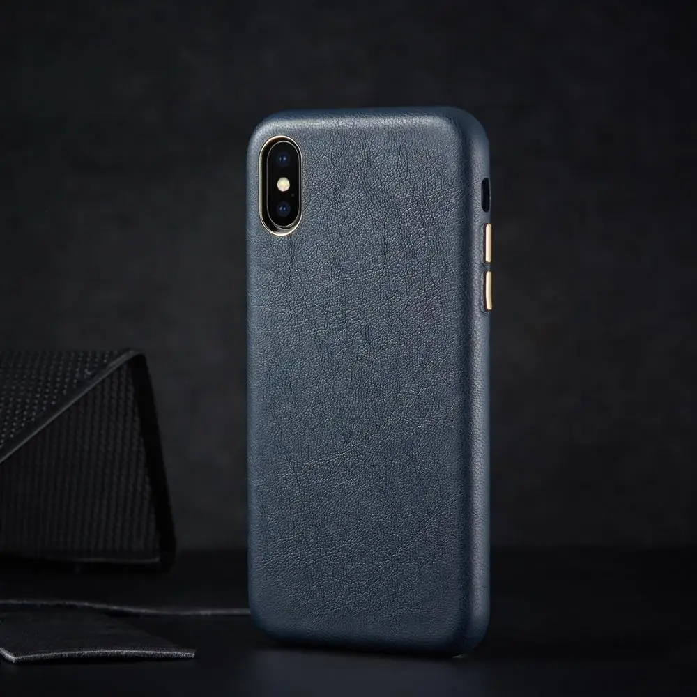 

Luxury four sides All-inclusive soft Leather Case For apple iphone x xs max xr back cover phone bags original design