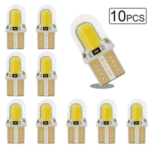 Pieces T10 Led Canbus W5W Led Bulb 6000K White Signal Dome Lamp Auto 12V / Reading License Plate Light Car Interior Lights