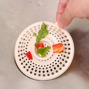

Sink Sewer Filter Silicone Floor Drain Strainer Water Hair Stopper Bath Catcher Shower Cover Kitchen Bathroom Anti Clogging Tool