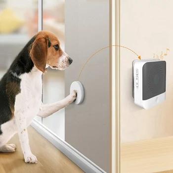 

Housetraining Jingle Bell For Dogs US Standard Wireless Pet Doorbell Touch Button Adjustable Hanging Door Bells For Pet Supplies