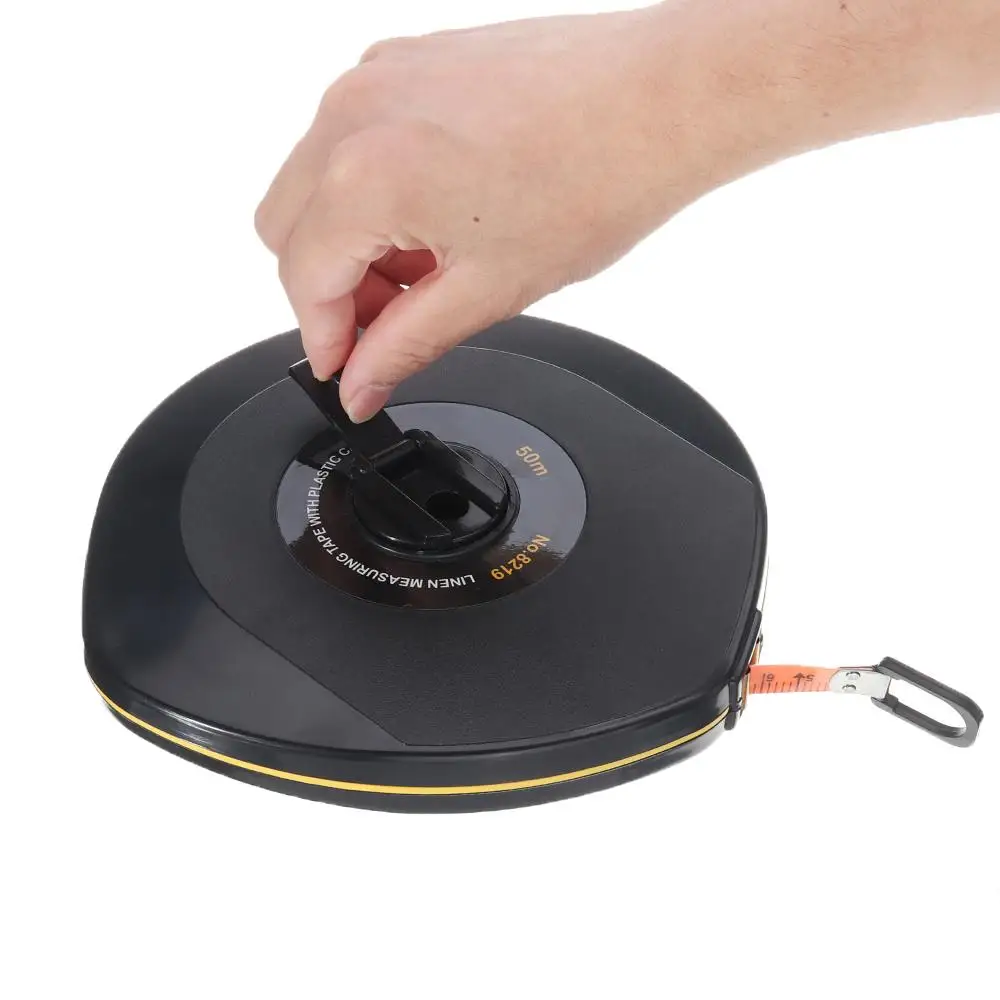Glass Fibre Tape 50M Measuring Retractable Flexible Ruler Metric Gauge Measuring Tools for Building Engineering Woodworking