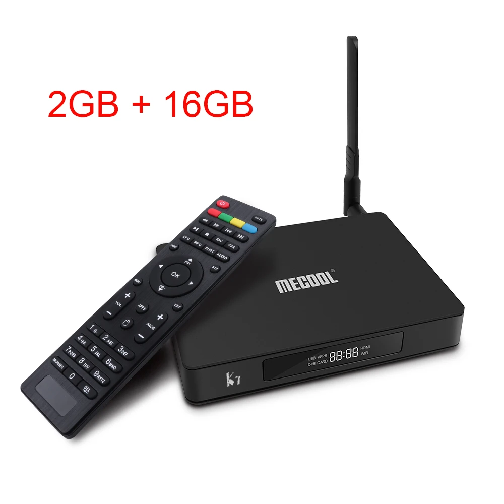 ТВ-бокс MECOOL K7 Android 9,0 DVB-T2/S2/C Amlogic S905X2 Четырехъядерный 4 Гб DDR4 64 Гб 4K 2,4G 5G wifi 1000 Мбит/с телеприставка K6